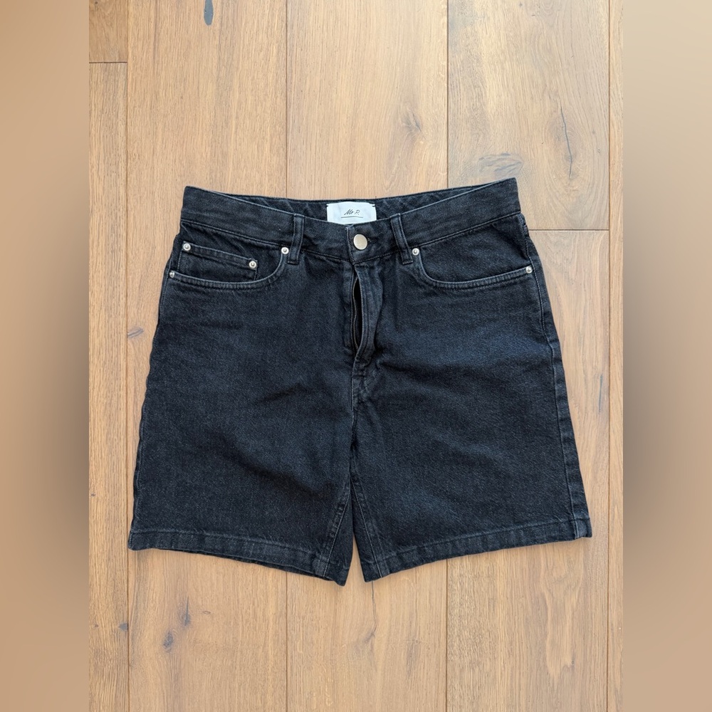 Mr. P Straight Leg Denim Shorts